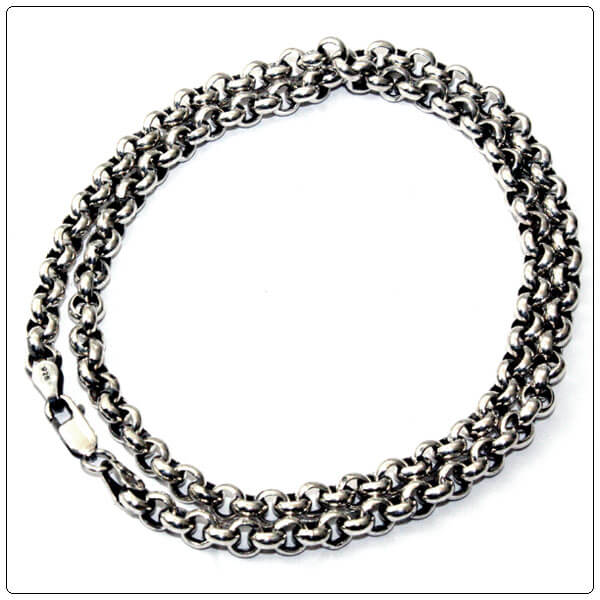 クロムハーツ スーパーコピー Chrome Hearts ガボラトリ―TOKYO&OSAKA製 ロールチェーンラージネックレスチェーン 20インチ (約50センチ)