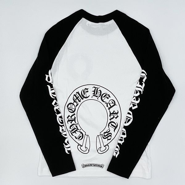 クロムハーツ Tシャツ コピーHORSESHOE BASEBALL T-SHIRT クロムハーツ ロンT