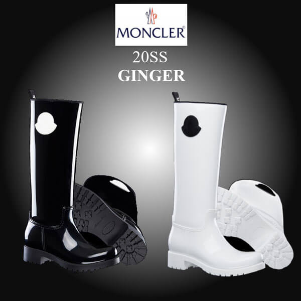 モンクレール 偽物 レインブーツ モンクレール 4G701.00 04747 GINGER Boots - Black