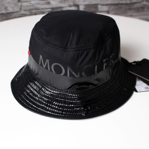 モンクレール 偽物 キャップ MONCLER モンクレール ロゴ バケットハット