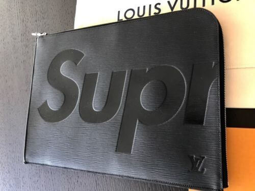 ルイヴィトン × supreme ポシェットジュール GM クラッチ M67754 ブラック エピシュプリーム