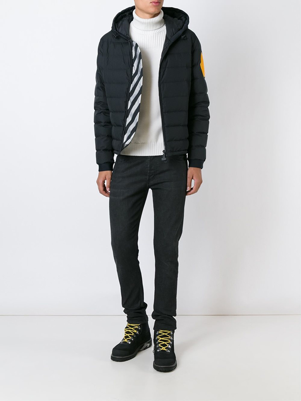 TOPセラー賞！16/17秋冬モンクレールスーパーコピー┃MONCLER★OFF WHITE DINARD┃ブラック