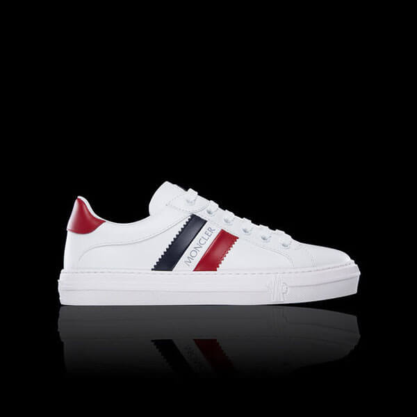 モンクレール スニーカー 偽物 MONCLER★ARIEL ロゴ レザー スニーカー 09B4M70440019MT002
