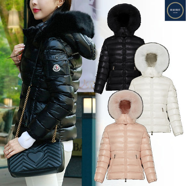 モンクレール 偽物◆MONCLER◆BADYFUR ファー付きダウンジャケット
