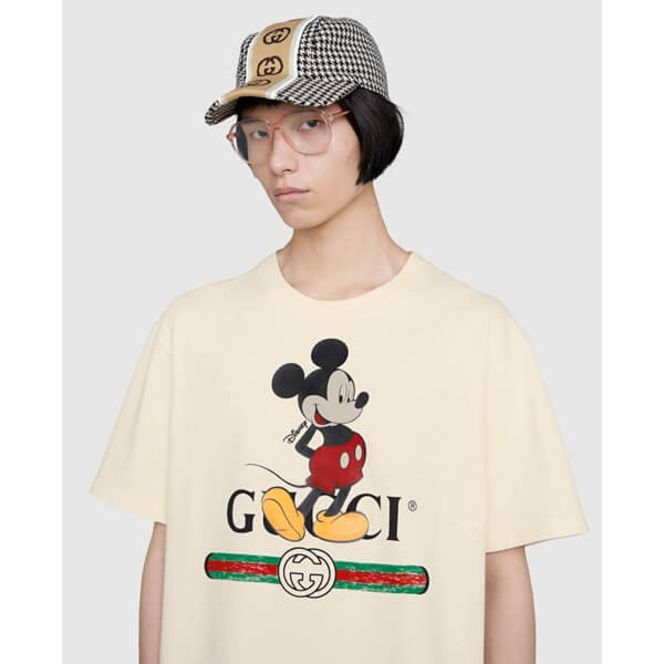 DISNEY (ディズニー) x グッチ Tシャツ 偽物 オーバーサイズ 3色 565806 XJB66 9756