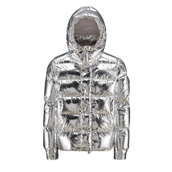 モンクレール マヤ 偽物 Moncler Maya 70ショートダウンジャケット◆Silver H20911A0025654AEL900