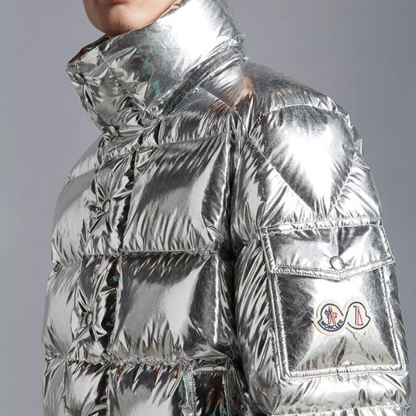 モンクレール マヤ 偽物 Moncler Maya 70ショートダウンジャケット◆Silver H20911A0025654AEL900
