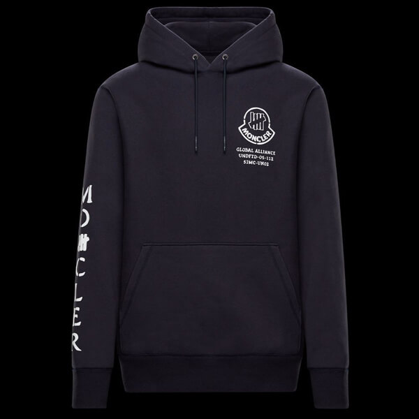 モンクレール 偽物 MONCLER フロント&スリーブロゴフーディ パーカー