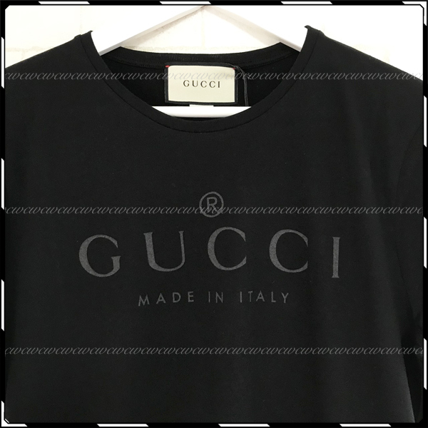 2018新作大人気 グッチスーパーコピー 激レア 一目惚れ! グッチ メンズロゴ Tシャツ 441685X3A80
