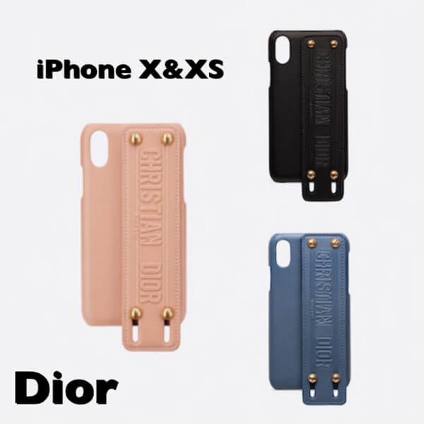 ディオール iphoneケース コピー カーフスキン“CHRISTIAN ディオール STRIPE”IPHONE X/XS用ケース S5547CGSB_M49P