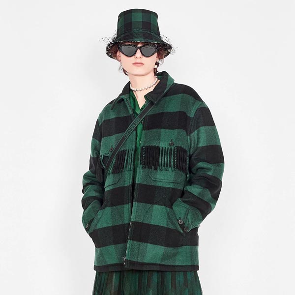 ディオールスーパーコピー＊19AW TEDDY D CHECK'N'ディオール ボブハット ベール付き