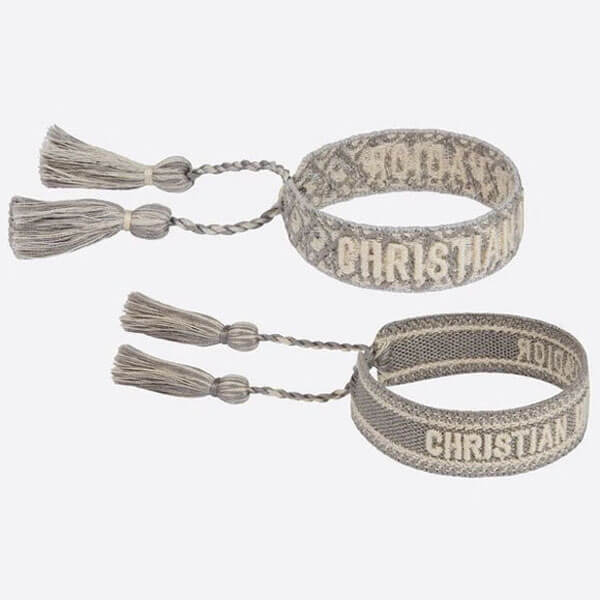 J'ディオール ディオール ブレスレットセット コピー オブリーク アンティーク パラディウム チャーム BRACELET SET B1071ADRMT_D828