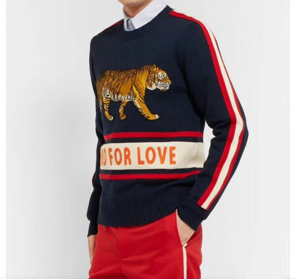 18AW グッチコピー BLIND FOR LOVE タイガ―ニット