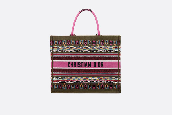限定入手困難【Christian ディオール】ディオール ブックトート スーパーコピー カラフル手縫い刺繍ブックトートSAC ディオール BOOK TOTE EN TOILE