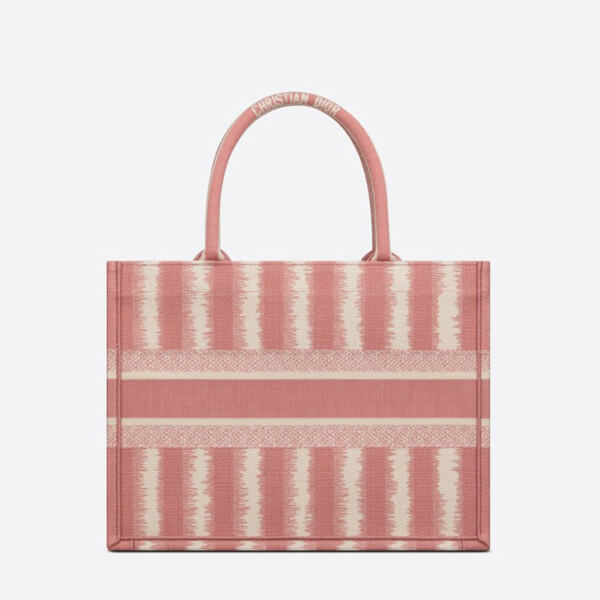 ディオール ブックトート コピー BOOK TOTE スモールバッグ D-Stripes エンブロイダリー M1296ZRFQ_M928