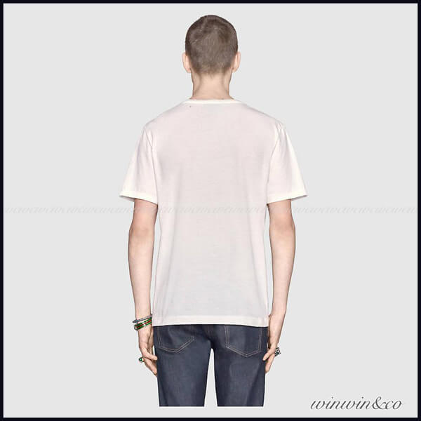 2020新作大人気予約受付中 グッチスーパーコピー グッチ メンズ プリント Tシャツ 440103 X5Q31 9134