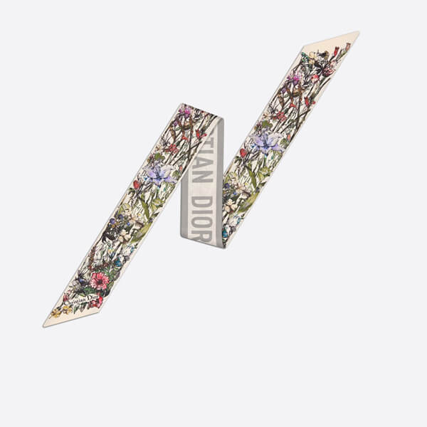 ディオール 偽物 ハンドストラップ MILLE FLEURS ミッツァ スカーフ シルクツイル