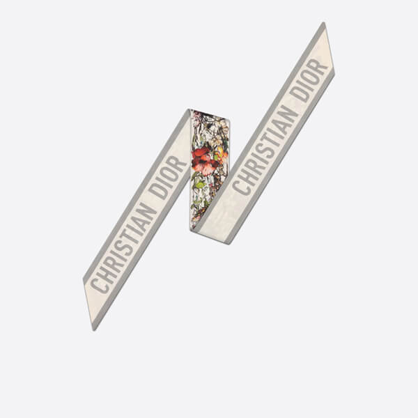 ディオール 偽物 ハンドストラップ MILLE FLEURS ミッツァ スカーフ シルクツイル