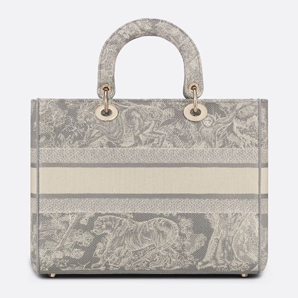 レディディオール 偽物 ディオール カナージュ コピー【入手困難】LARGE LADY D-LITE BAG★Toile de Jouy Reverse M0566ORGO_M928