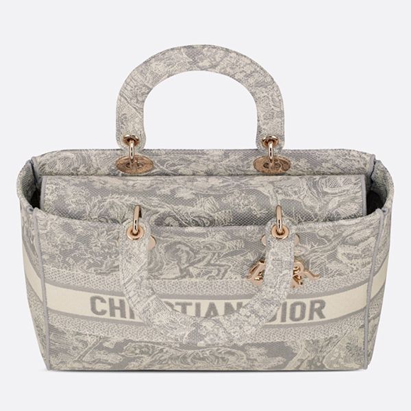 レディディオール 偽物 ディオール カナージュ コピー【入手困難】LARGE LADY D-LITE BAG★Toile de Jouy Reverse M0566ORGO_M928