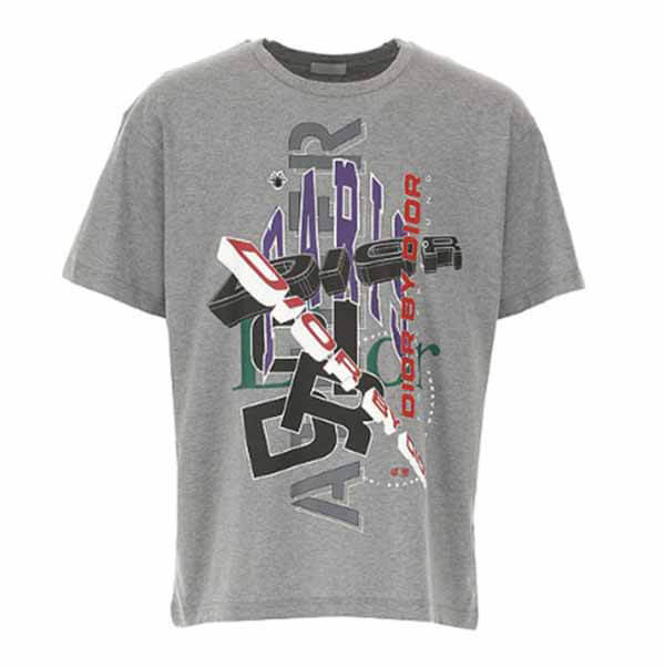 ディオール Tシャツ パロディ ATELIER BY のグラフィックプリントT