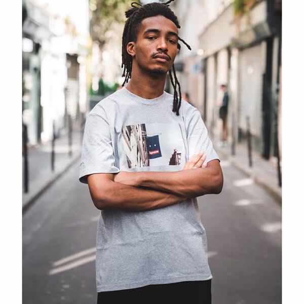 ★シュプリーム tシャツ シュプリーム 偽物★ FW19 Week1 ★ Banner Tee ★ Gray