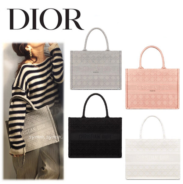 【最新作】★ディオール BOOK TOTE★ディオール ブックトート コピーカナージュ★スモールバッグ♪M1296ZREY