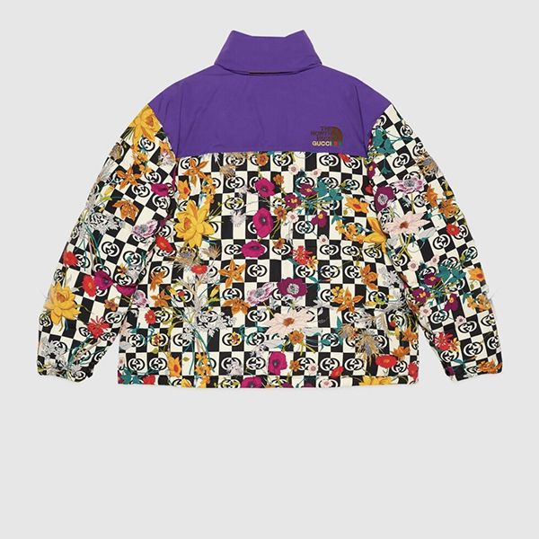 ノースフェイス グッチ スーパーコピー floral ダウンジャケット高品質