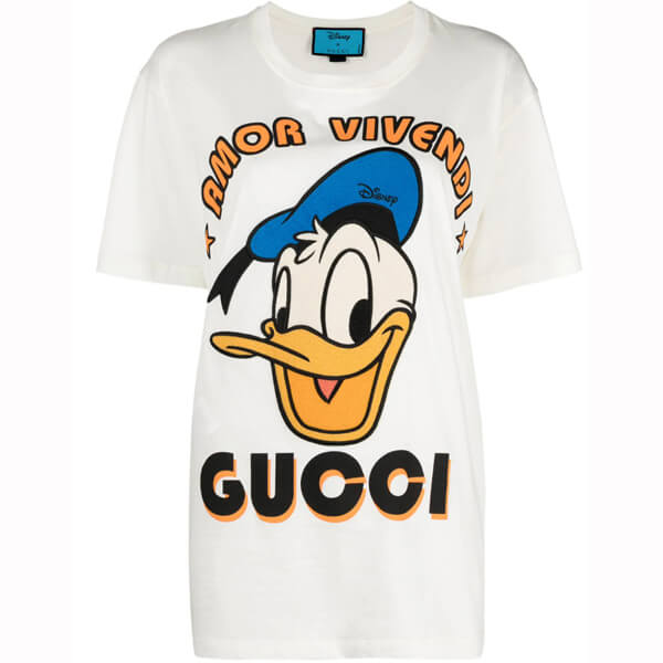 ★ディズニー グッチ ドナルドダック Tシャツ コピー★DISNEY x グッチ Donald Duck 615044XJDBJ9088