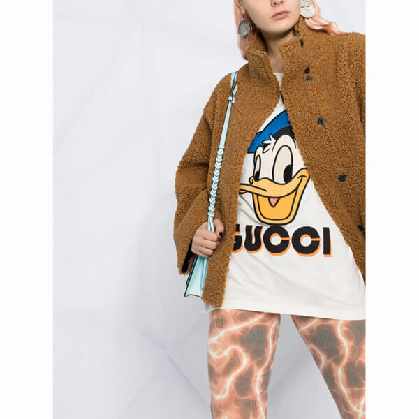 ★ディズニー グッチ ドナルドダック Tシャツ コピー★DISNEY x グッチ Donald Duck 615044XJDBJ9088