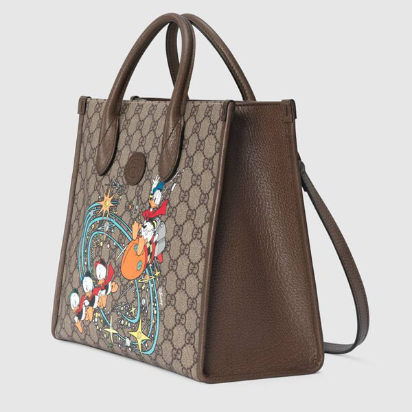 ドナルドダックディズニーxグッチ 偽物 グッチ x DISNEY コラボ トートバッグ 6480852O3BT 8679