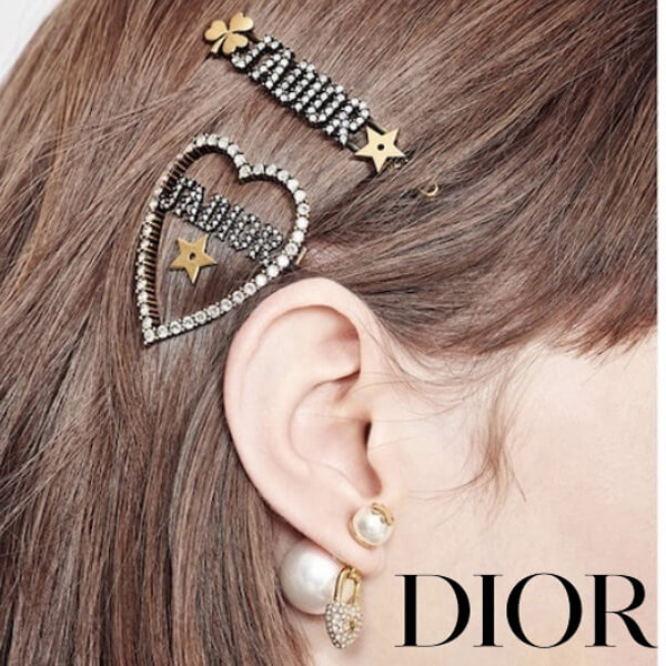 ディオール コピー ハートと星モチーフ★可愛いヘアピン★V0431ADRCY D908
