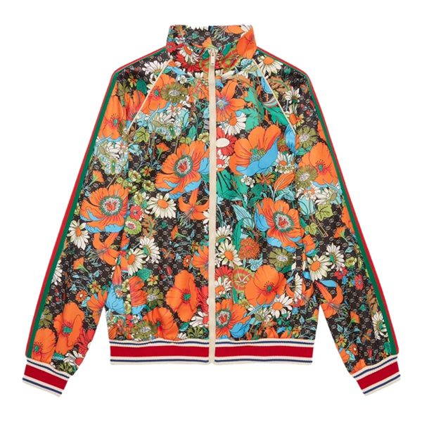 グッチ ノースフェイス 偽物☆ジャケット プリント【限定コラボ】671444XJDQ83229