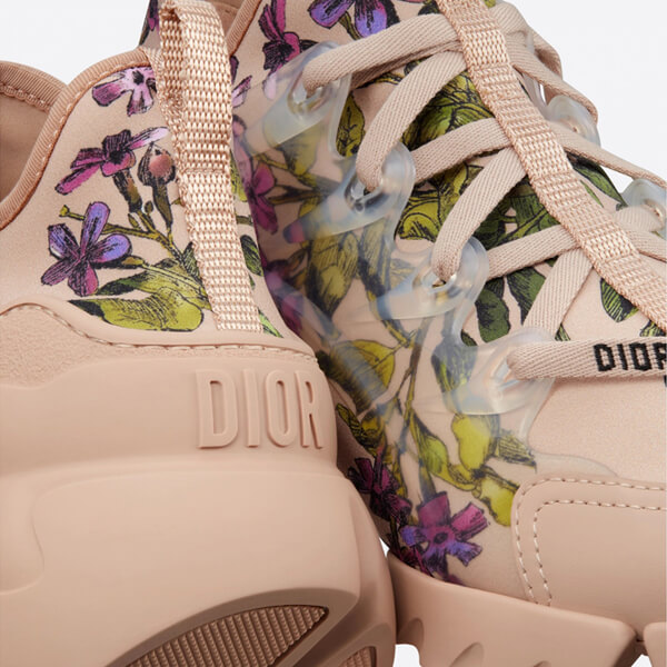 ディオール スニーカー 偽物 D-CONNECT スニーカー Fleurs du Printemps テクニカルファブリック