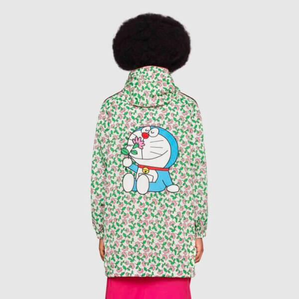 グッチ ドラえもん コピー 限定コラボ★DORAEMON x グッチ×ドラえもん フラワー ナイロンジャケット656563 ZAGX2 9791
