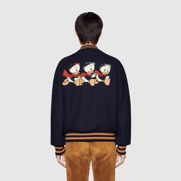 ディズニー グッチ ドナルドダック コピー 限定品希少人気☆DISNEY x グッチ Donald Duck ジャケット ブルゾン