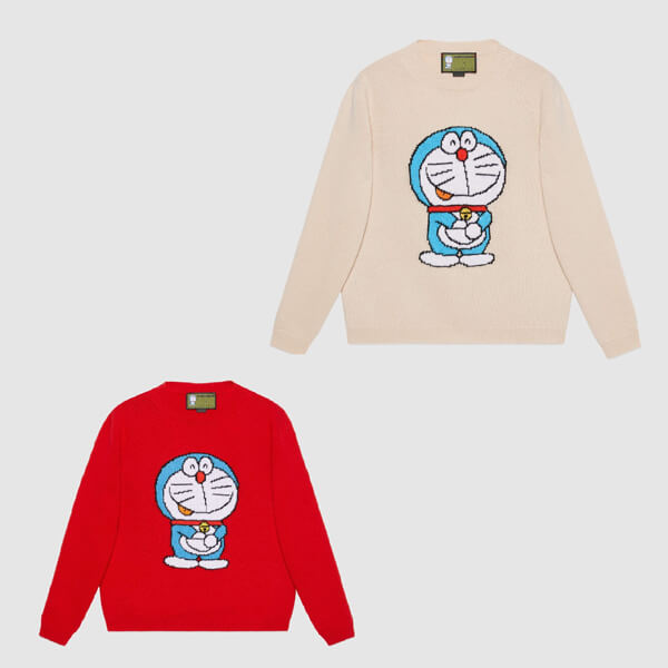 グッチ ドラえもんコラボ 偽物 DORAEMON グッチ ドラえもんのかわいいウールのセーター