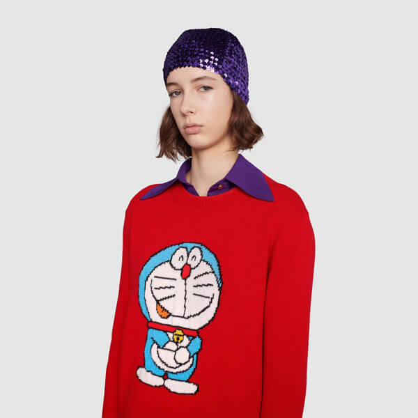 グッチ ドラえもんコラボ 偽物 DORAEMON グッチ ドラえもんのかわいいウールのセーター