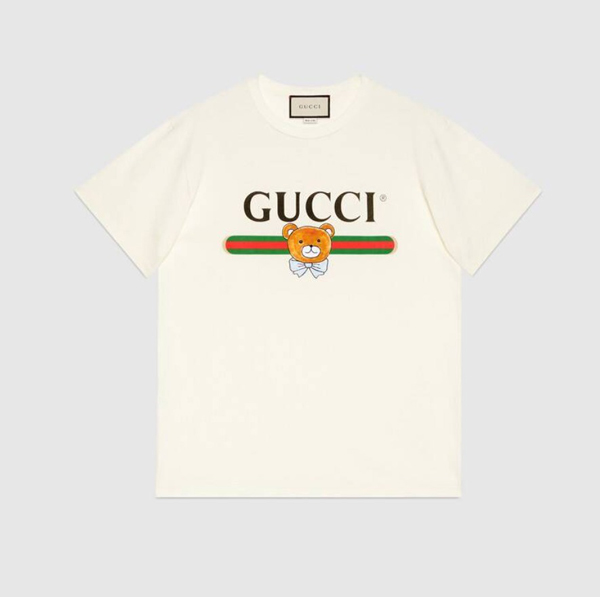 グッチ カイ Tシャツ 偽物 限定【EXO-KAI x グッチ コラボ】ベアプリント◆コットン 615044 XJDJH 9095
