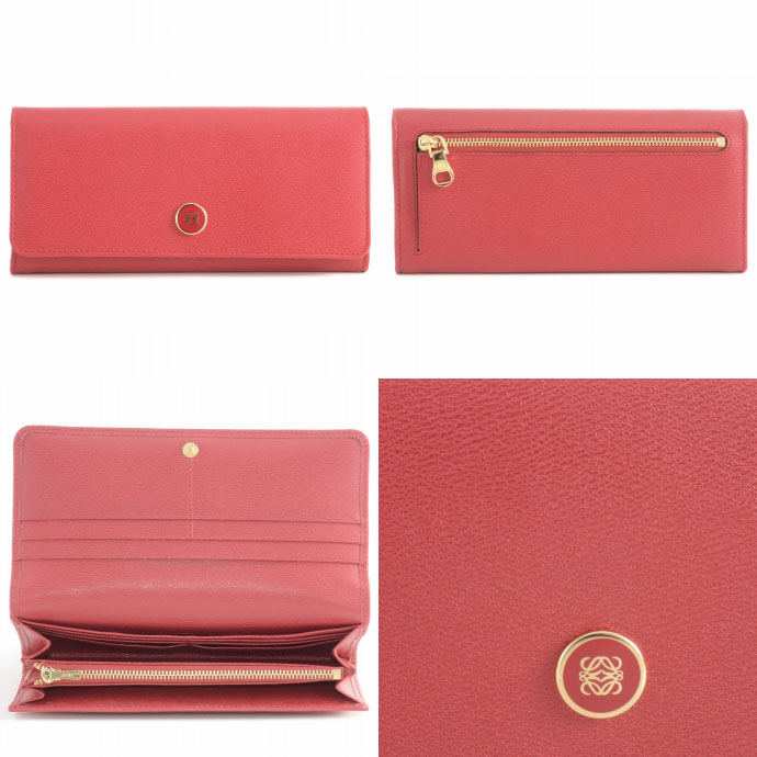 ロエベ ANAGRAM SIGNATURE2つ折り長財布 11830EF11 0001 7100