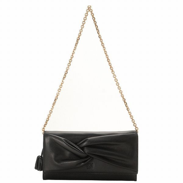 ロエベ MINI BOLSO LAZOチェーンストラップ付きクラッチバッグ 305.81.C02 0004 1100