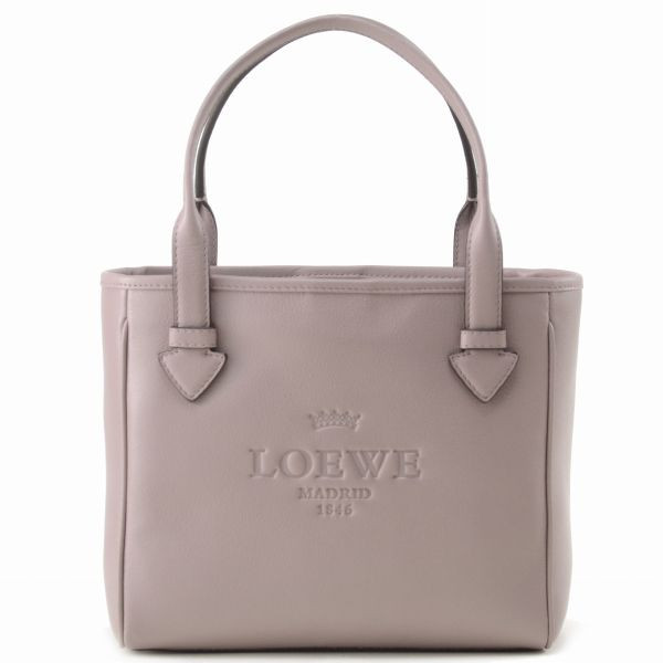 ロエベ HERITAGE MINI TOTEハンドバッグ 37779E34 0009 7341