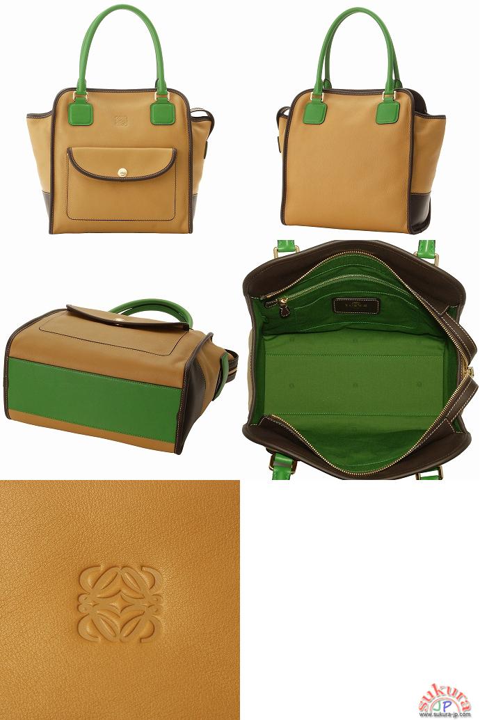 ロエベ BOLSOAMAZONA ALTA OROハンドバッグ 386.73AE66 0014 8134