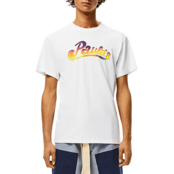 ロエベ コピー Tシャツ ロエベ ∞∞ Logo-Print Tシャツ☆Paula’s Ibiza