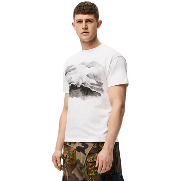 ★ロエベ 偽物 Tシャツ★ ブルームーン プリント Tシャツ  H664341X65