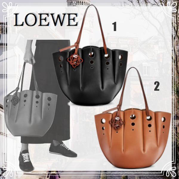 ロエベ バッグ 偽物◆ロエベ◆日本未入荷 SHELL TOTE シェル トート ミディアム