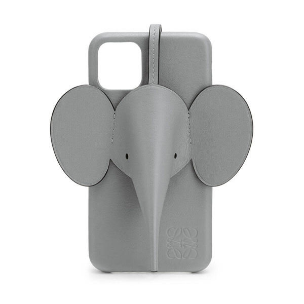 【ロエベ iPhoneケース コピー】エレファント Elephant ガンメタル