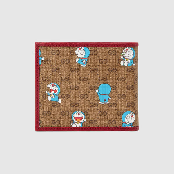 グッチ ドラえもん 財布 偽物【注目コラボ】★折りたたみ財布【DORAEMON x グッチ】