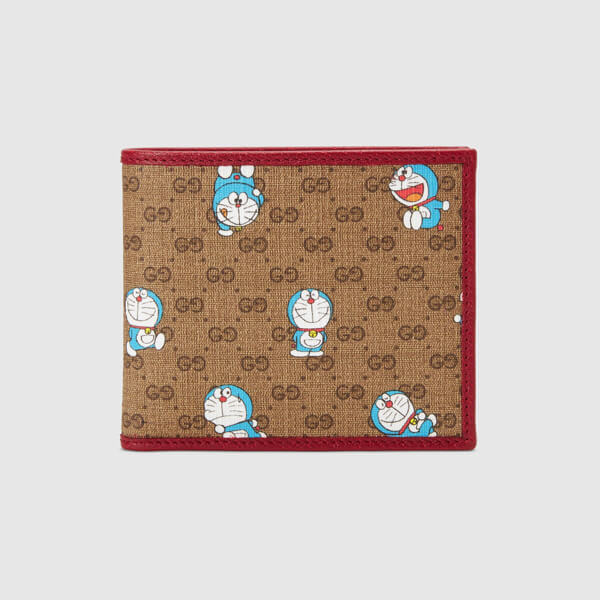グッチ ドラえもん 財布 偽物【注目コラボ】★折りたたみ財布【DORAEMON x グッチ】