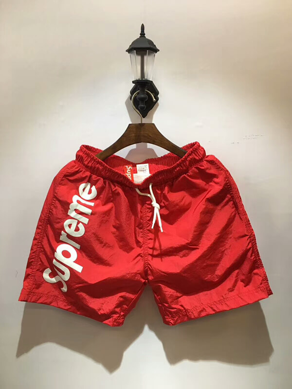 18AW シュプリームスーパーコピー シュプリーム Split Logo Water Short 水着 赤